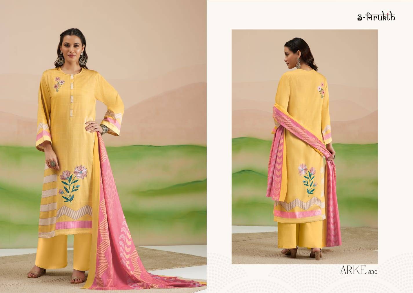 Arke By S-Nirukth Beautiful Festive Suits Colorful Stylish Fancy Casual Wear & Ethnic Wear Pure Cotton Satin Print Dresses At Wholesale Price