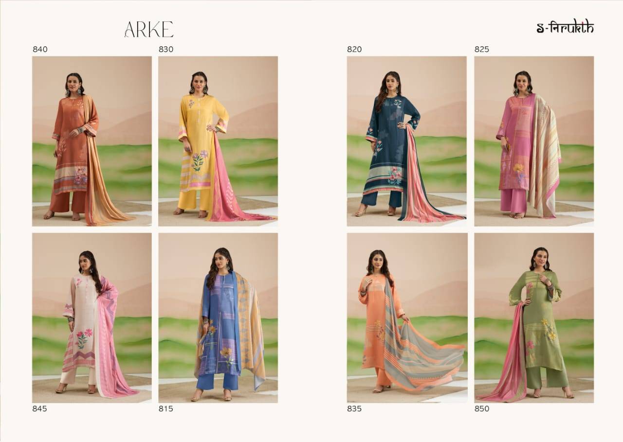 Arke By S-Nirukth Beautiful Festive Suits Colorful Stylish Fancy Casual Wear & Ethnic Wear Pure Cotton Satin Print Dresses At Wholesale Price