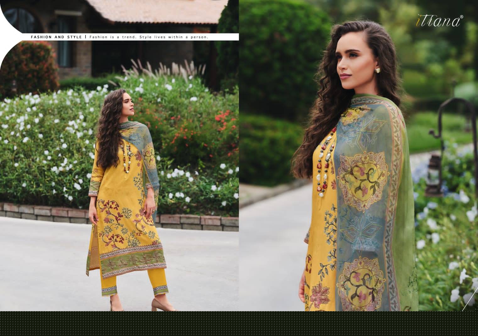 Lalita By Itrana Beautiful Festive Suits Colorful Stylish Fancy Casual Wear & Ethnic Wear Pure Cotton Satin Print Dresses At Wholesale Price