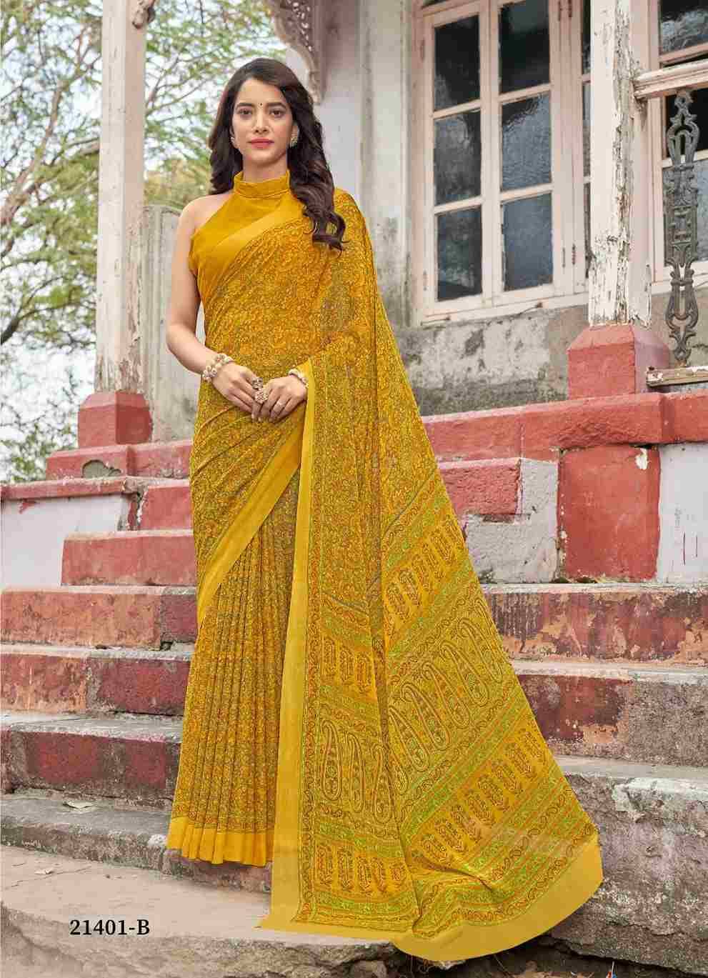 Star Chiffon Vol-95 By Ruchi Sarees 21401-A To 21403-D Series Indian Traditional Wear Collection Beautiful Stylish Fancy Colorful Party Wear & Occasional Wear Chiffon Sarees At Wholesale Price