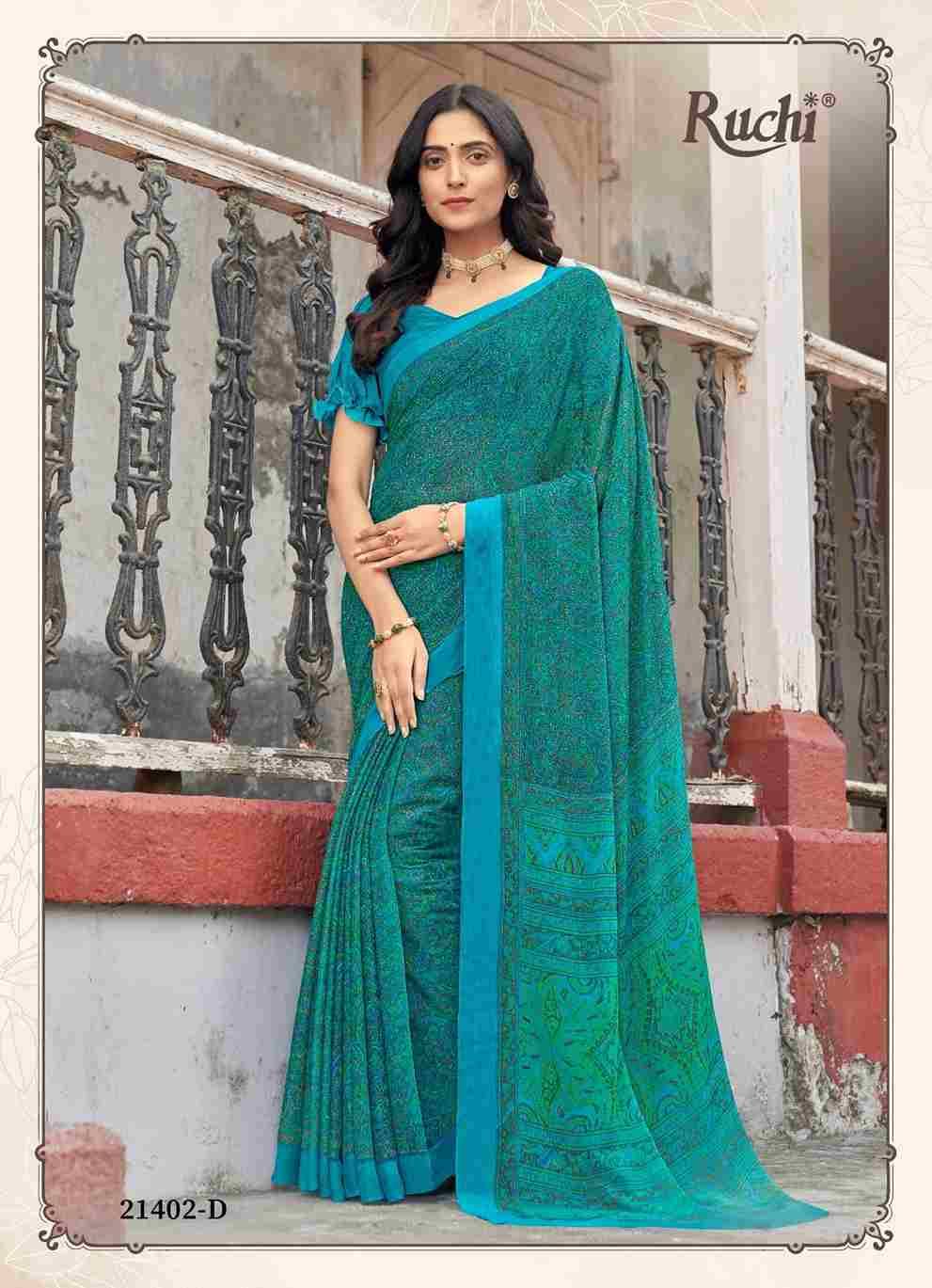 Star Chiffon Vol-95 By Ruchi Sarees 21401-A To 21403-D Series Indian Traditional Wear Collection Beautiful Stylish Fancy Colorful Party Wear & Occasional Wear Chiffon Sarees At Wholesale Price