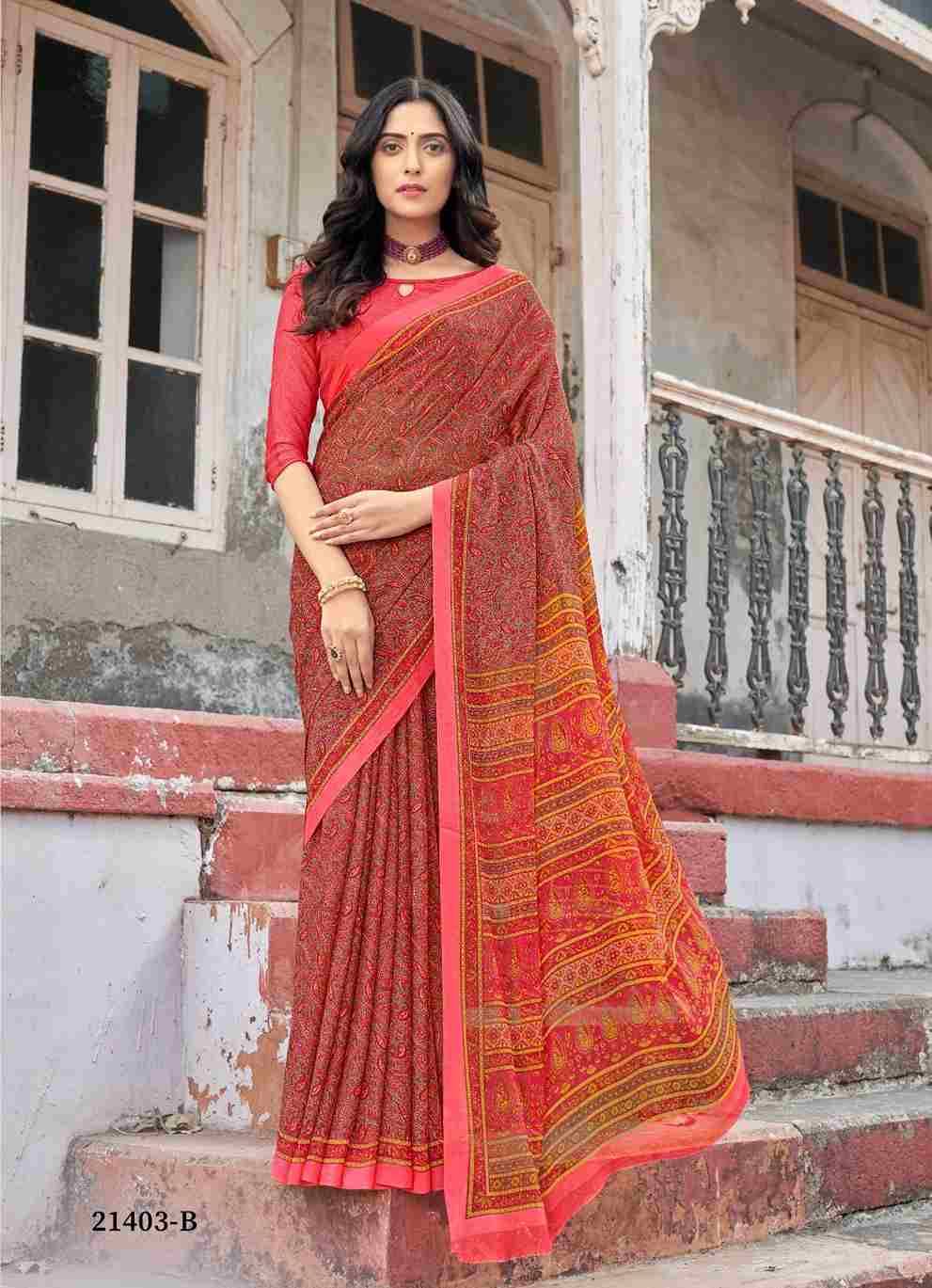 Star Chiffon Vol-95 By Ruchi Sarees 21401-A To 21403-D Series Indian Traditional Wear Collection Beautiful Stylish Fancy Colorful Party Wear & Occasional Wear Chiffon Sarees At Wholesale Price