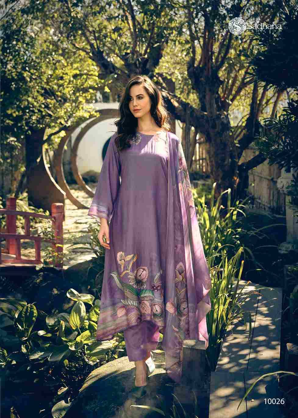 Minerva By Sadhana Fashion 10025 To 10032 Series Beautiful Festive Suits Colorful Stylish Fancy Casual Wear & Ethnic Wear Pure Muslin Silk Embroidered Dresses At Wholesale Price