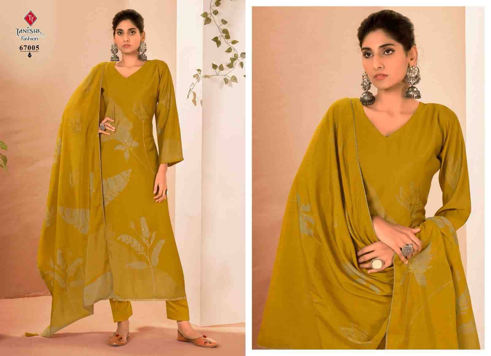 Koral By Tanishk Fashion 67001 To 67006 Series Beautiful Festive Suits Colorful Stylish Fancy Casual Wear & Ethnic Wear Pure Modal Muslin Print Dresses At Wholesale Price