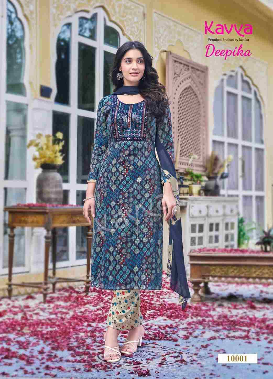 Deepika Vol-10 By Kavya 10001 To 10010 Series Beautiful Festive Suits Colorful Stylish Fancy Casual Wear & Ethnic Wear Capsule Print Dresses At Wholesale Price