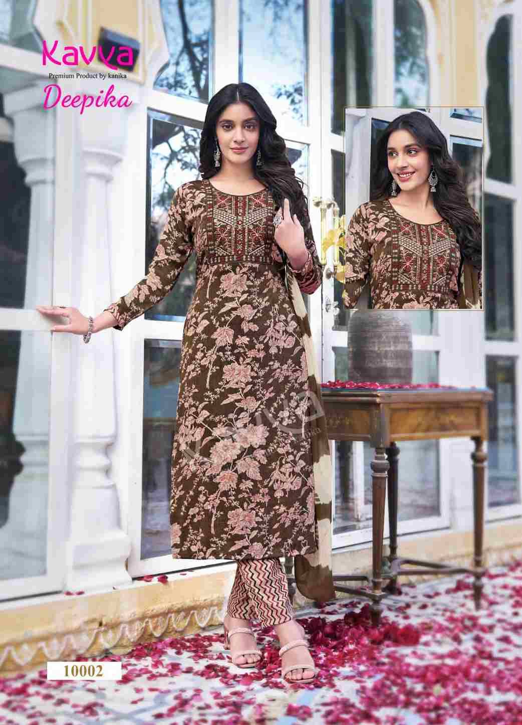 Deepika Vol-10 By Kavya 10001 To 10010 Series Beautiful Festive Suits Colorful Stylish Fancy Casual Wear & Ethnic Wear Capsule Print Dresses At Wholesale Price