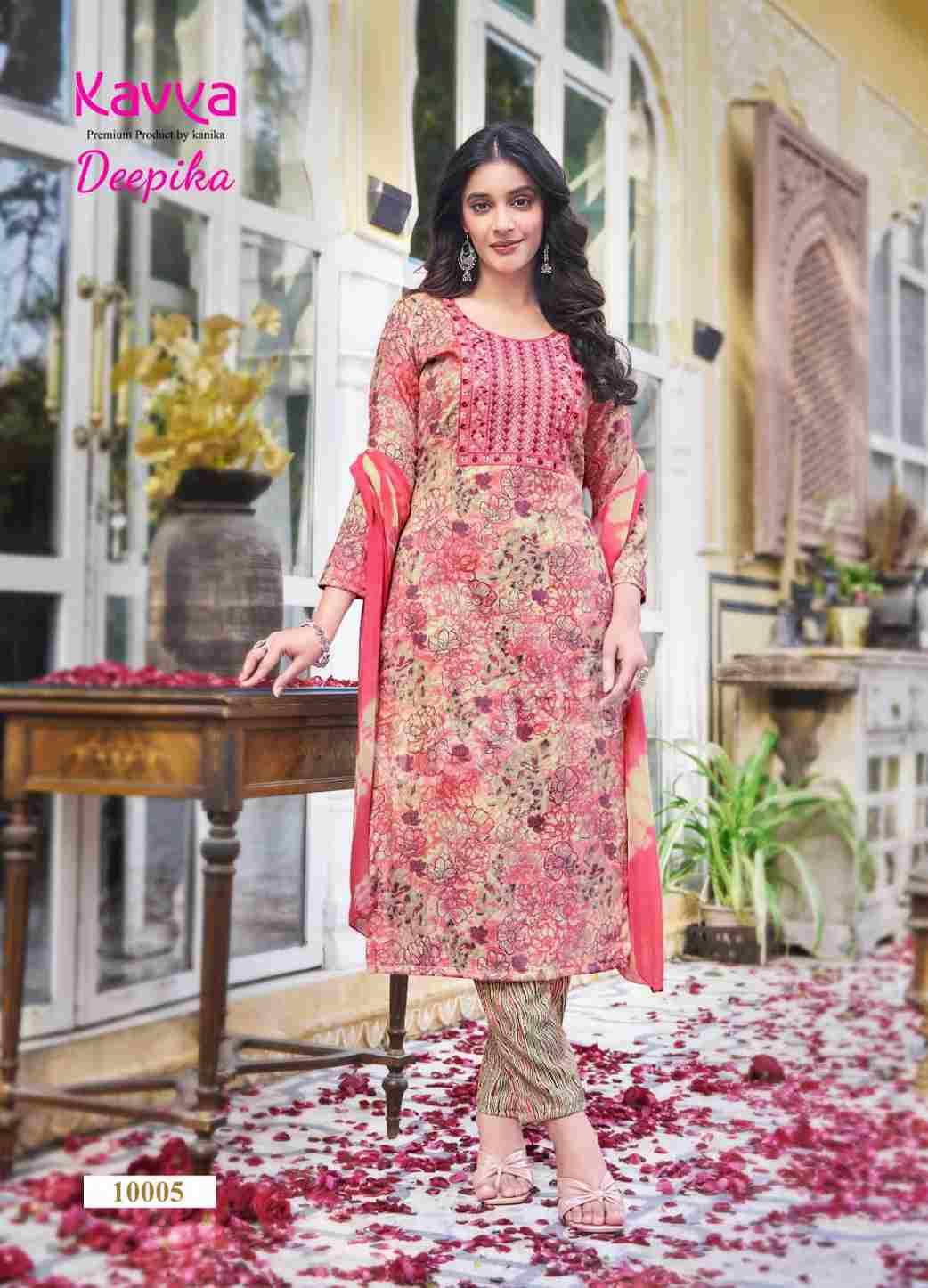 Deepika Vol-10 By Kavya 10001 To 10010 Series Beautiful Festive Suits Colorful Stylish Fancy Casual Wear & Ethnic Wear Capsule Print Dresses At Wholesale Price