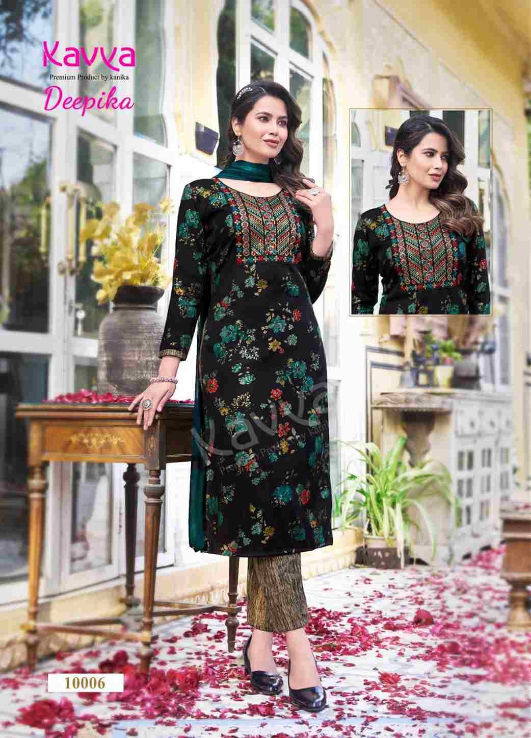 Deepika Vol-10 By Kavya 10001 To 10010 Series Beautiful Festive Suits Colorful Stylish Fancy Casual Wear & Ethnic Wear Capsule Print Dresses At Wholesale Price