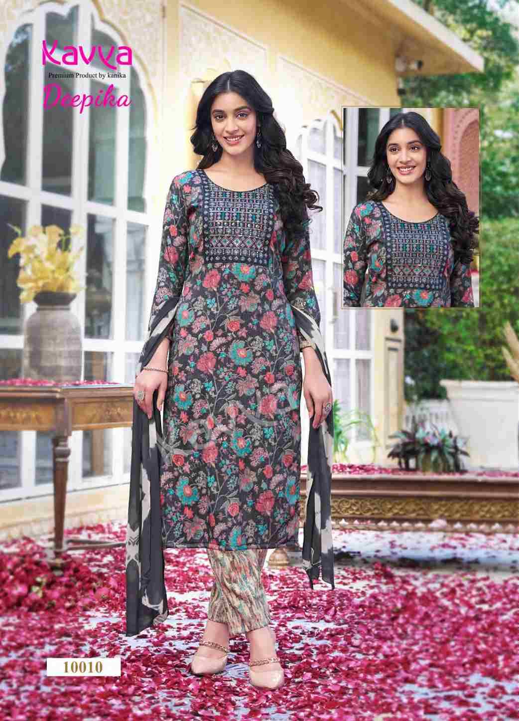 Deepika Vol-10 By Kavya 10001 To 10010 Series Beautiful Festive Suits Colorful Stylish Fancy Casual Wear & Ethnic Wear Capsule Print Dresses At Wholesale Price