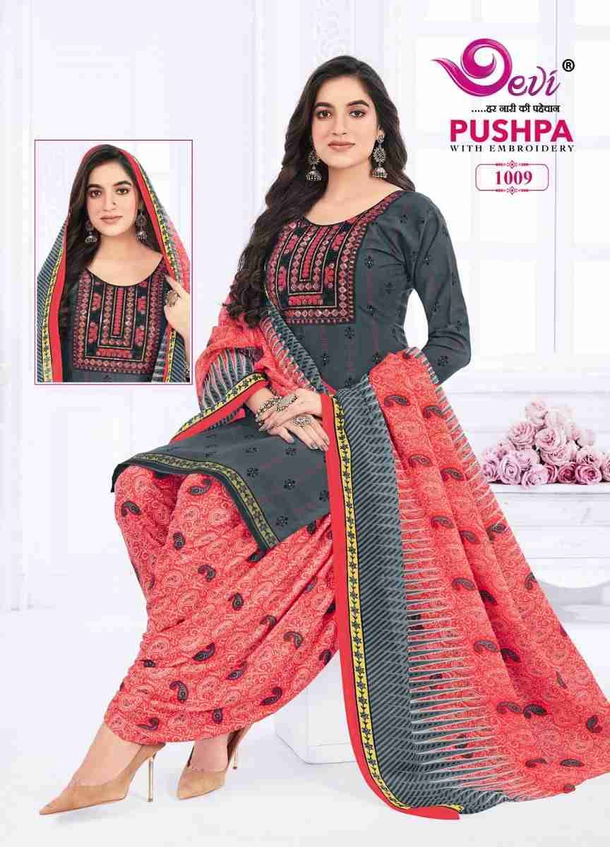Pushpa Vol-1 By Devi 1001 To 1012 Series Beautiful Festive Suits Colorful Stylish Fancy Casual Wear & Ethnic Wear Pure Cotton Print Dresses At Wholesale Price