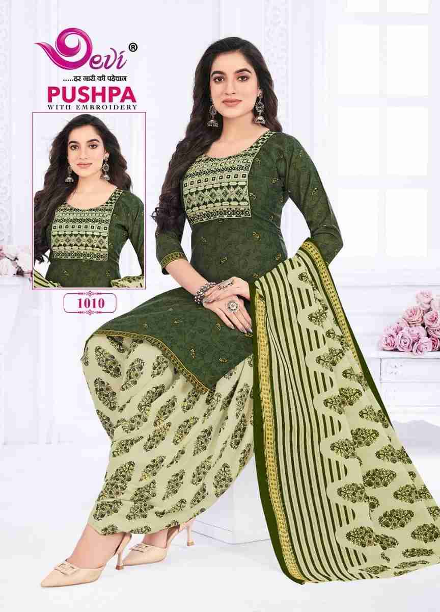 Pushpa Vol-1 By Devi 1001 To 1012 Series Beautiful Festive Suits Colorful Stylish Fancy Casual Wear & Ethnic Wear Pure Cotton Print Dresses At Wholesale Price