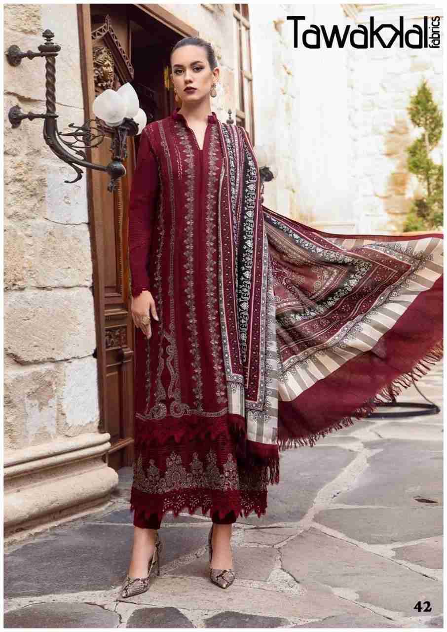 Mehroz Vol-5 By Tawakkal Fab 41 To 50 Series Designer Festive Suits Beautiful Stylish Fancy Colorful Party Wear & Occasional Wear Pure Cotton Dresses At Wholesale Price