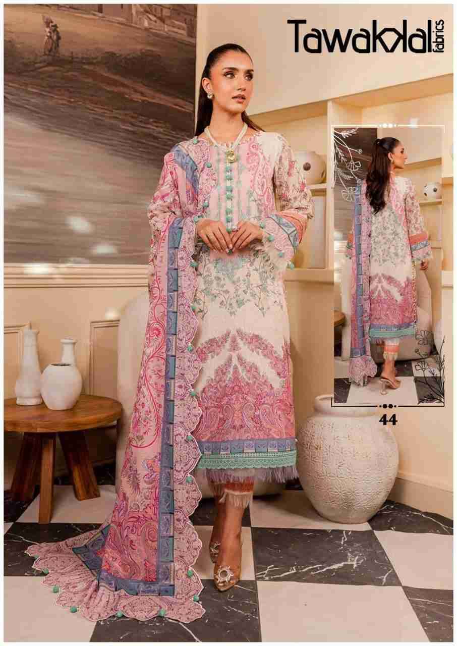Mehroz Vol-5 By Tawakkal Fab 41 To 50 Series Designer Festive Suits Beautiful Stylish Fancy Colorful Party Wear & Occasional Wear Pure Cotton Dresses At Wholesale Price