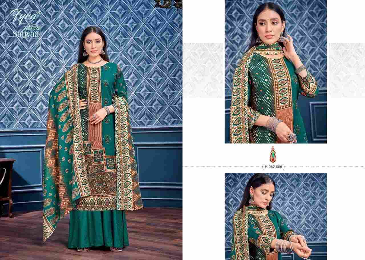 Safiyaa By Fyra 952-001 To 952-008 Series Beautiful Festive Suits Colorful Stylish Fancy Casual Wear & Ethnic Wear Pure Pashmina With Embroidered Dresses At Wholesale Price