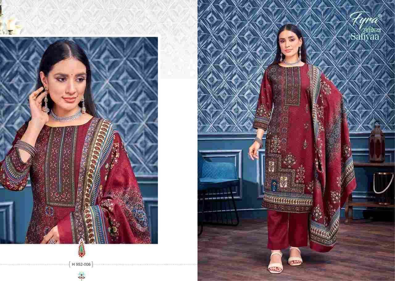 Safiyaa By Fyra 952-001 To 952-008 Series Beautiful Festive Suits Colorful Stylish Fancy Casual Wear & Ethnic Wear Pure Pashmina With Embroidered Dresses At Wholesale Price