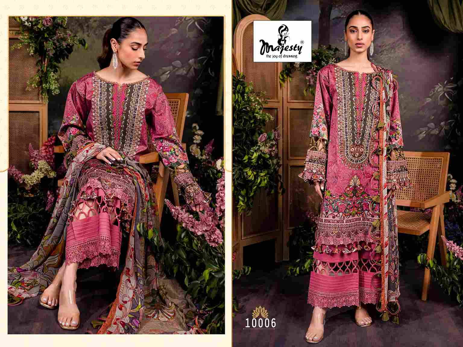 Bliss Linen By Majesty 10001 To 10006 Series Beautiful Pakistani Suits Colorful Stylish Fancy Casual Wear & Ethnic Wear Pure Cambric Cotton Embroidered Dresses At Wholesale Price