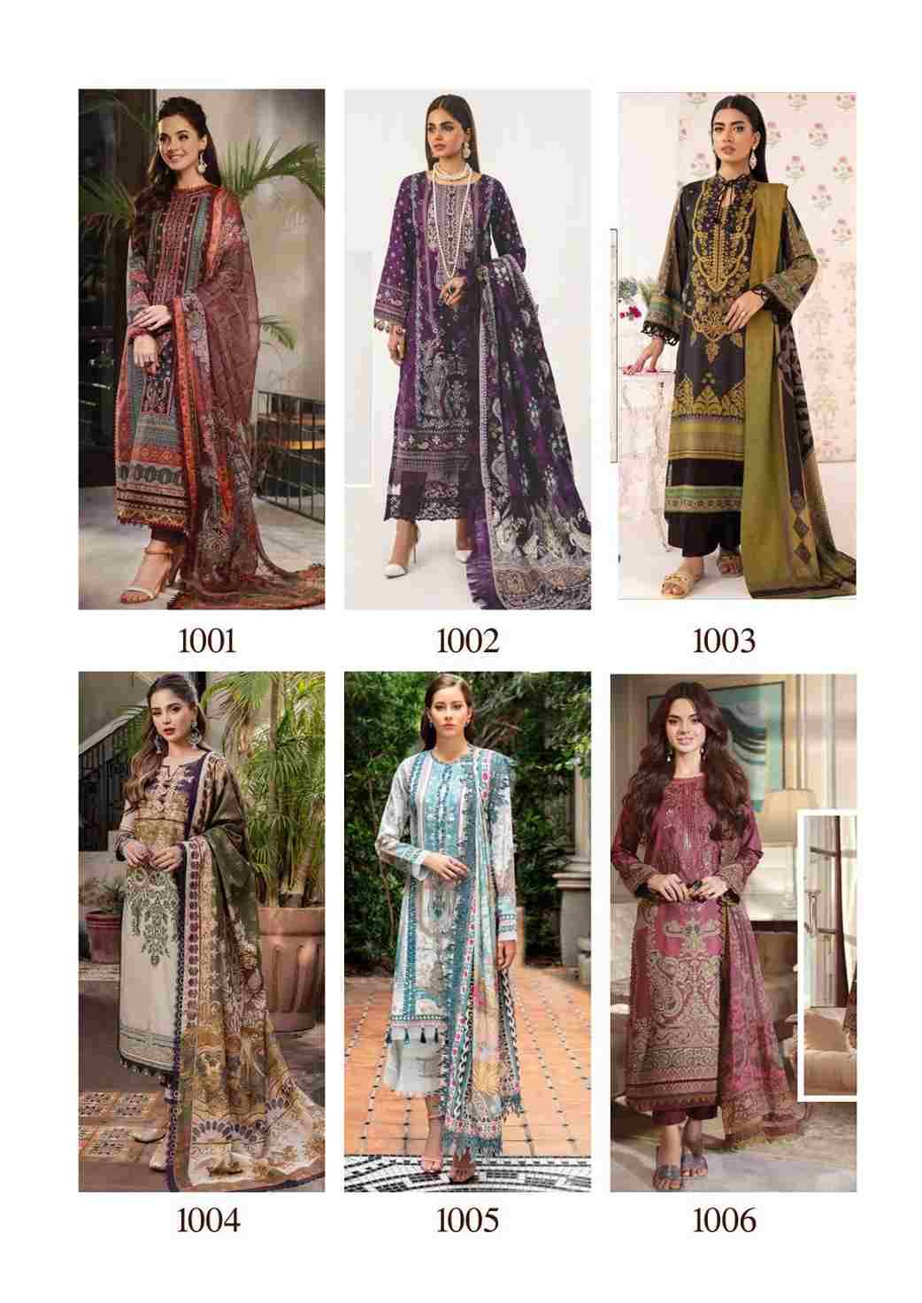 Chevron Vol-4 By Hala 1001 To 1006 Series Beautiful Festive Suits Colorful Stylish Fancy Casual Wear & Ethnic Wear Cotton Print Dresses At Wholesale Price