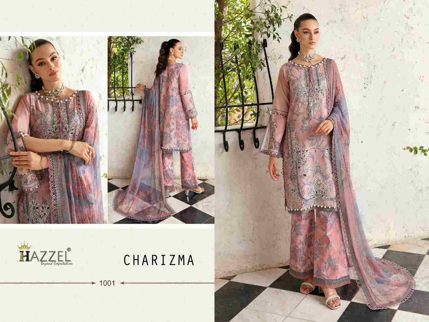 Charizma By Hazzel 1001 To 1006 Series Beautiful Pakistani Suits Stylish Fancy Colorful Party Wear & Occasional Wear Pure Lawn Cotton Print With Embroidery Dresses At Wholesale Price