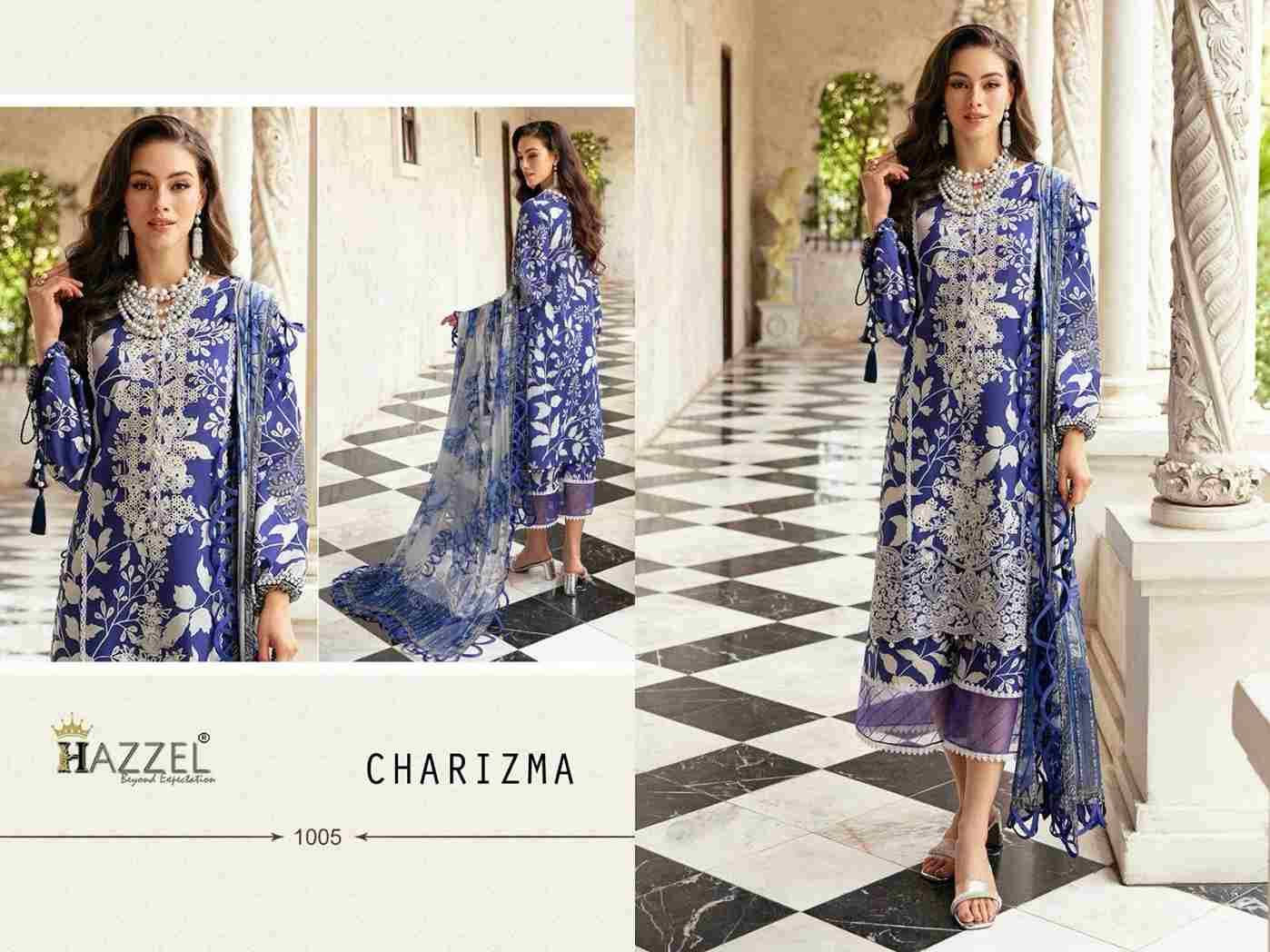 Charizma By Hazzel 1001 To 1006 Series Beautiful Pakistani Suits Stylish Fancy Colorful Party Wear & Occasional Wear Pure Lawn Cotton Print With Embroidery Dresses At Wholesale Price