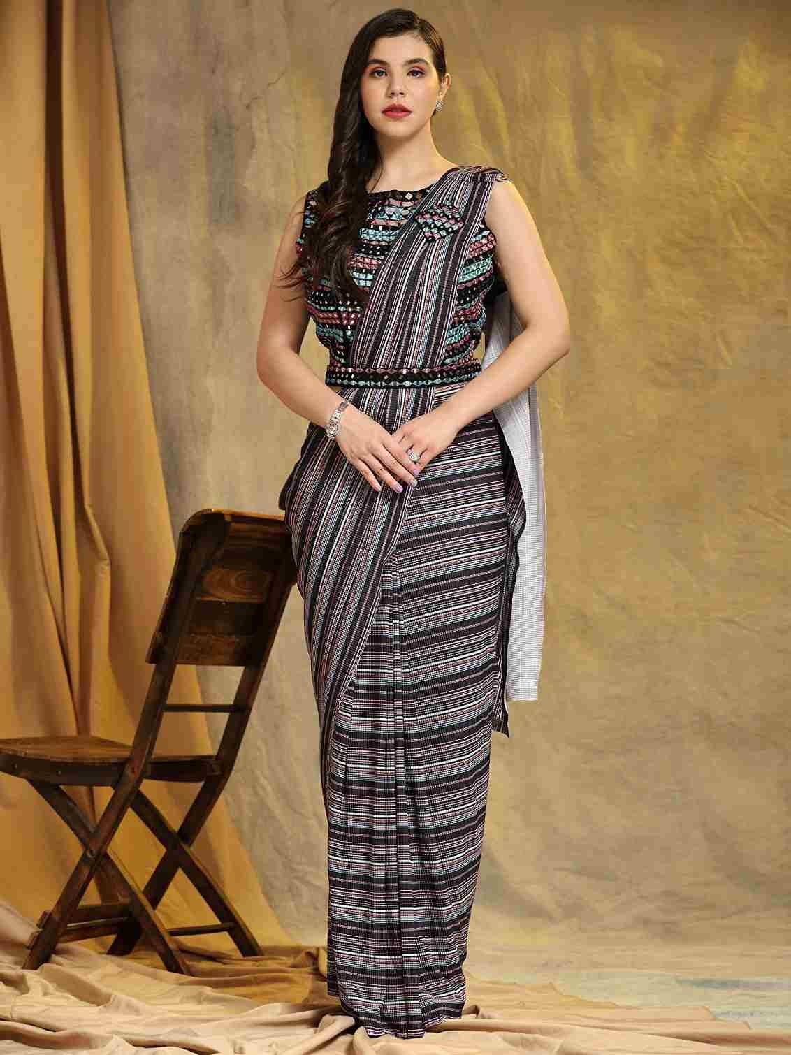 262 By Amoha Trendz Indian Traditional Wear Collection Beautiful Stylish Fancy Colorful Party Wear & Occasional Wear Imported Sarees At Wholesale Price