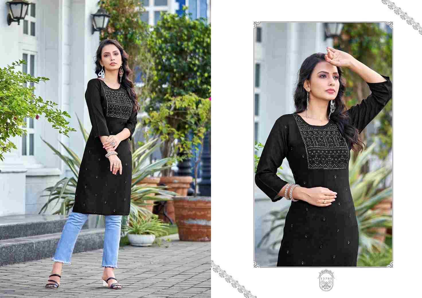 Priya By Kalaroop 13762 To 13769 Series Designer Stylish Fancy Colorful Beautiful Party Wear & Ethnic Wear Collection Heavy Rayon Embroidered Kurtis At Wholesale Price