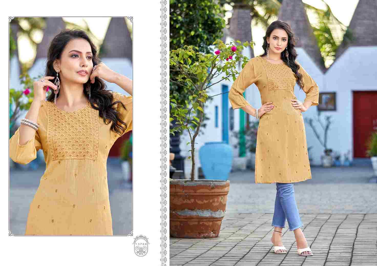 Priya By Kalaroop 13762 To 13769 Series Designer Stylish Fancy Colorful Beautiful Party Wear & Ethnic Wear Collection Heavy Rayon Embroidered Kurtis At Wholesale Price