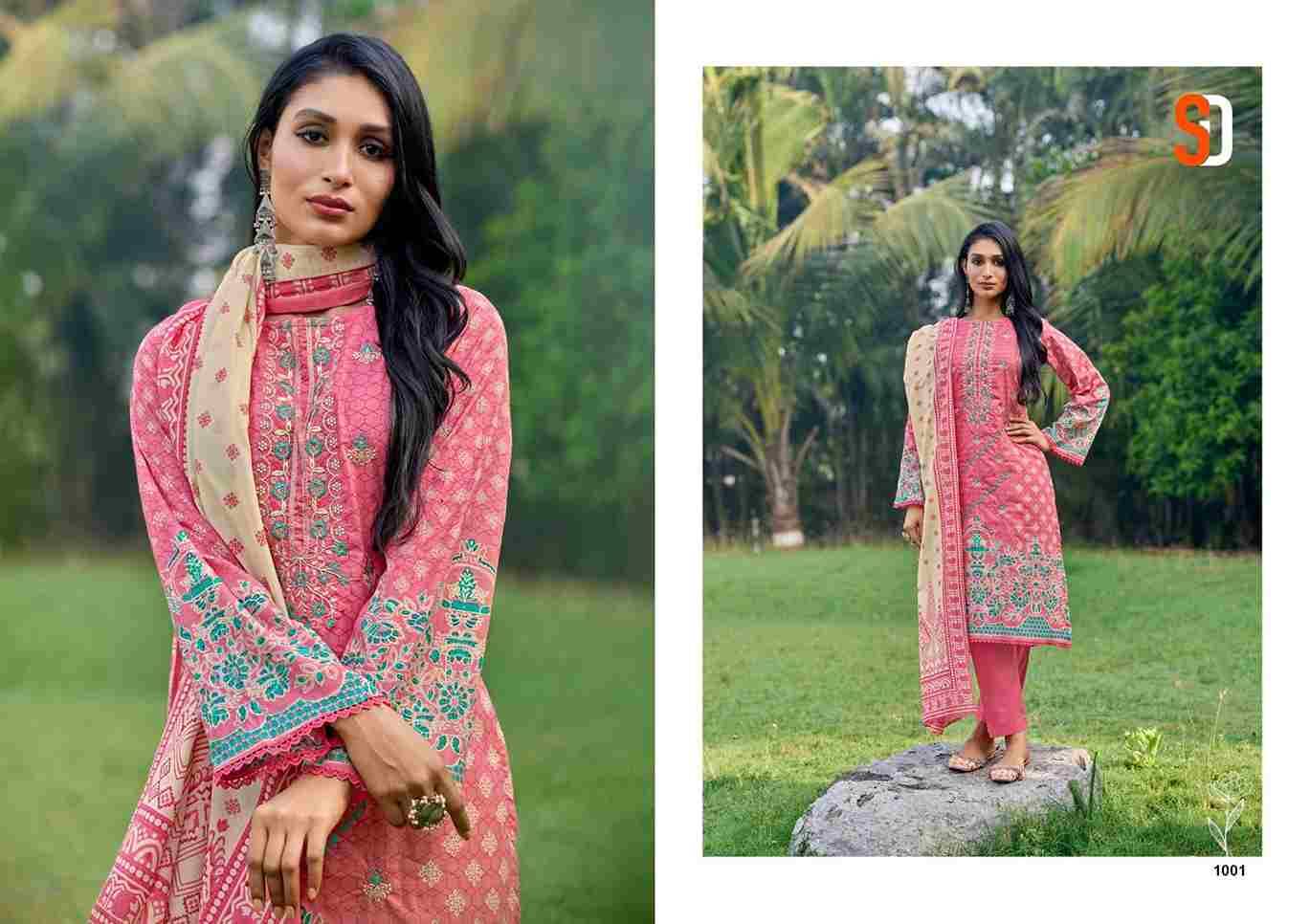 Bin Saeed Lawn Collection Vol-6 By Shraddha Designer 1001 To 1008 Series Designer Pakistani Suits Beautiful Fancy Stylish Colorful Party Wear & Occasional Wear Pure Cotton Print With Embroidery Dresses At Wholesale Price