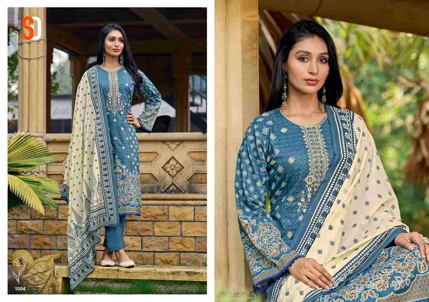 Bin Saeed Lawn Collection Vol-6 By Shraddha Designer 1001 To 1008 Series Designer Pakistani Suits Beautiful Fancy Stylish Colorful Party Wear & Occasional Wear Pure Cotton Print With Embroidery Dresses At Wholesale Price
