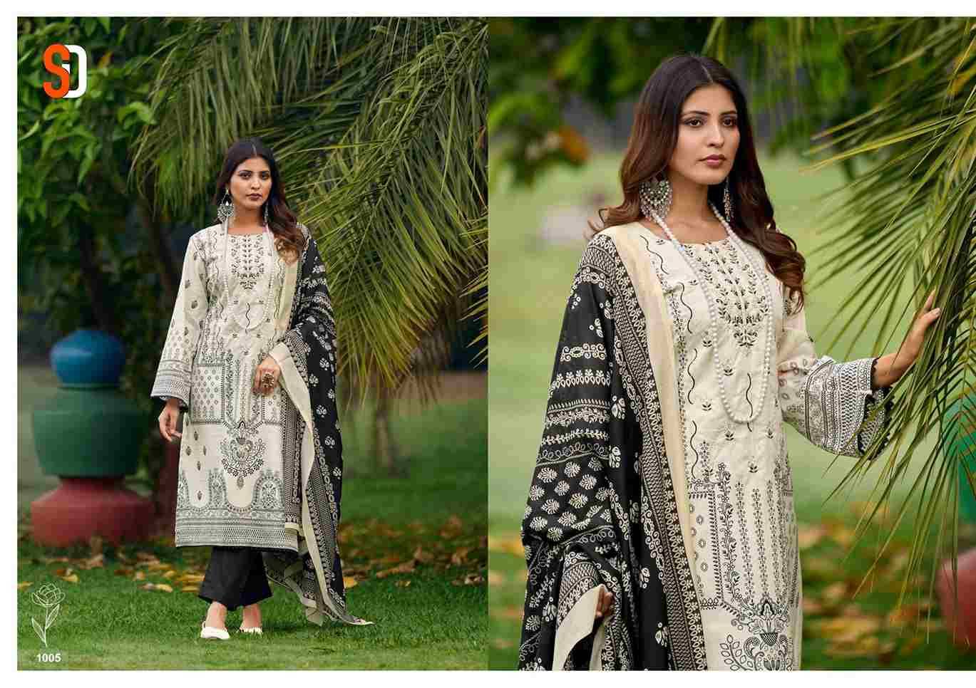 Bin Saeed Lawn Collection Vol-6 By Shraddha Designer 1001 To 1008 Series Designer Pakistani Suits Beautiful Fancy Stylish Colorful Party Wear & Occasional Wear Pure Cotton Print With Embroidery Dresses At Wholesale Price