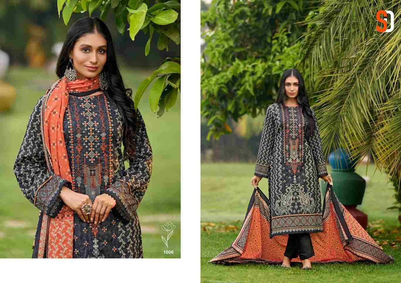 Bin Saeed Lawn Collection Vol-6 By Shraddha Designer 1001 To 1008 Series Designer Pakistani Suits Beautiful Fancy Stylish Colorful Party Wear & Occasional Wear Pure Cotton Print With Embroidery Dresses At Wholesale Price