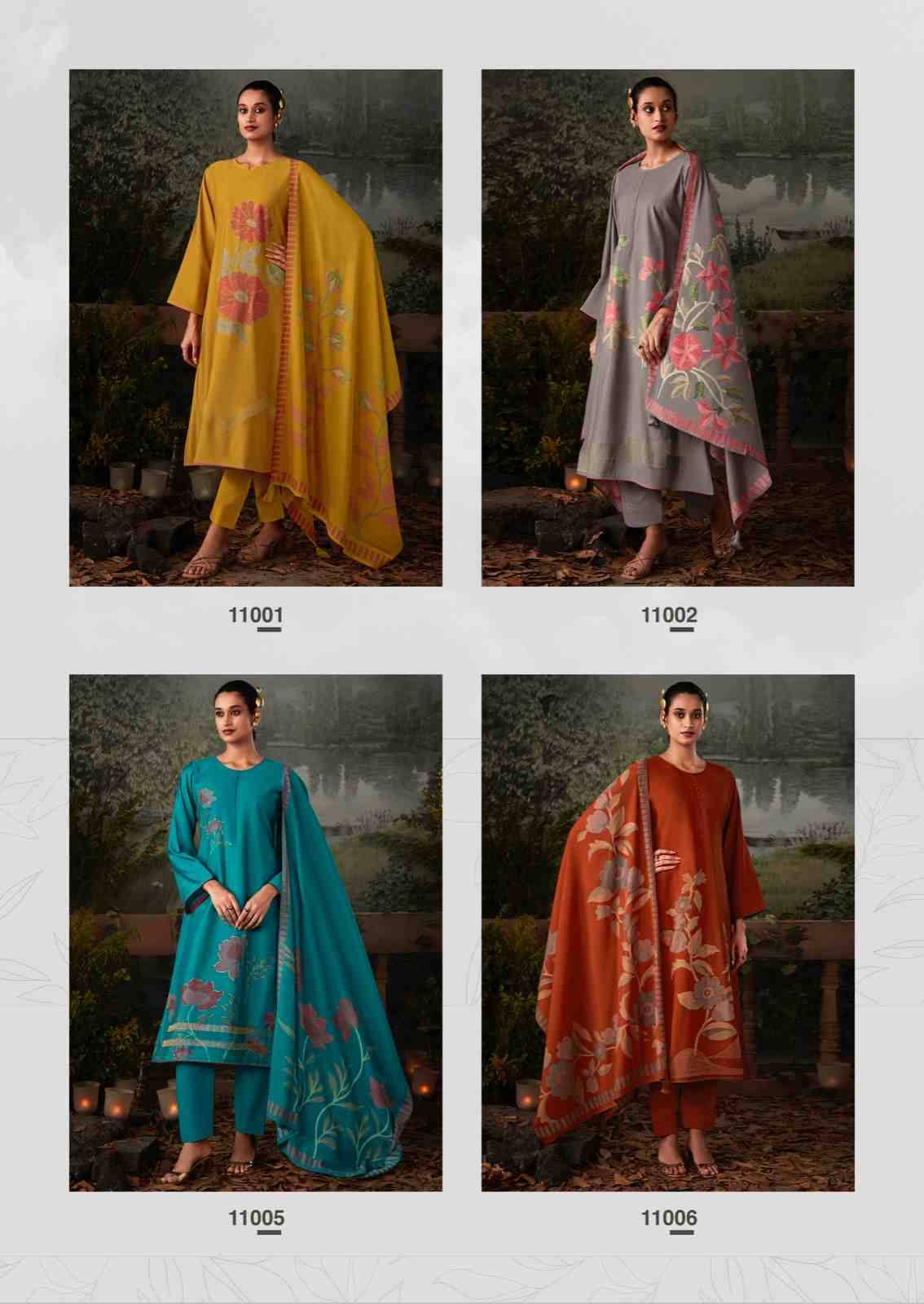 Kasturi By Sadhana Fashion 11001 To 11008 Series Beautiful Stylish Festive Suits Fancy Colorful Casual Wear & Ethnic Wear & Ready To Wear Viscose Muslin Print Dresses At Wholesale Price