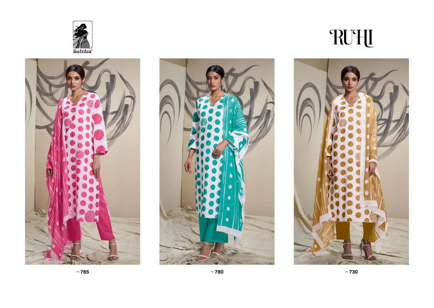 Ruhi By Sahiba Fabrics Beautiful Stylish Festive Suits Fancy Colorful Casual Wear & Ethnic Wear & Ready To Wear Pure Cotton Lawn Print Dresses At Wholesale Price