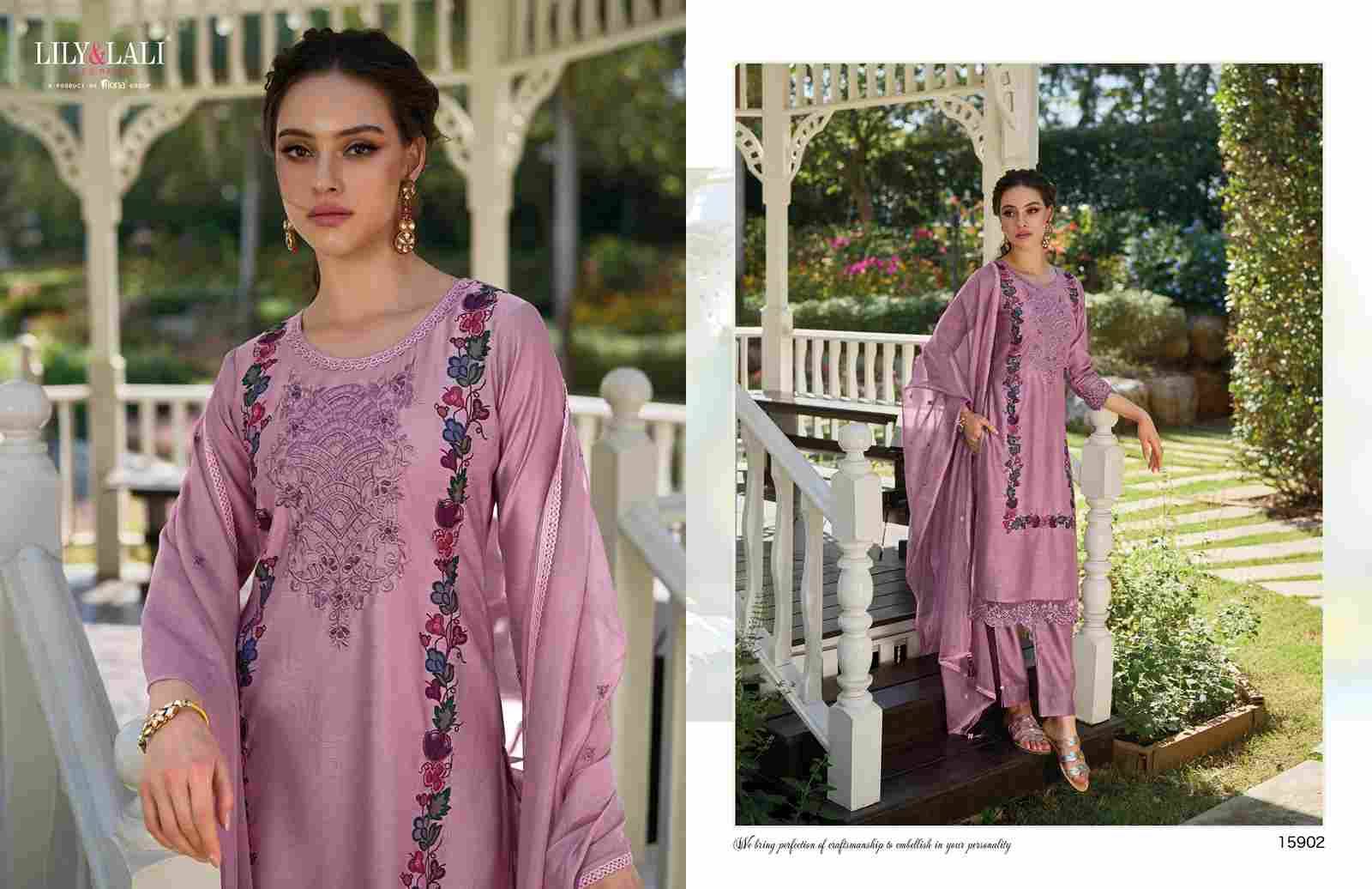 Safina By Lily And Lali 15901 To 15906 Series Beautiful Stylish Festive Suits Fancy Colorful Casual Wear & Ethnic Wear & Ready To Wear Chanderi Silk Dresses At Wholesale Price