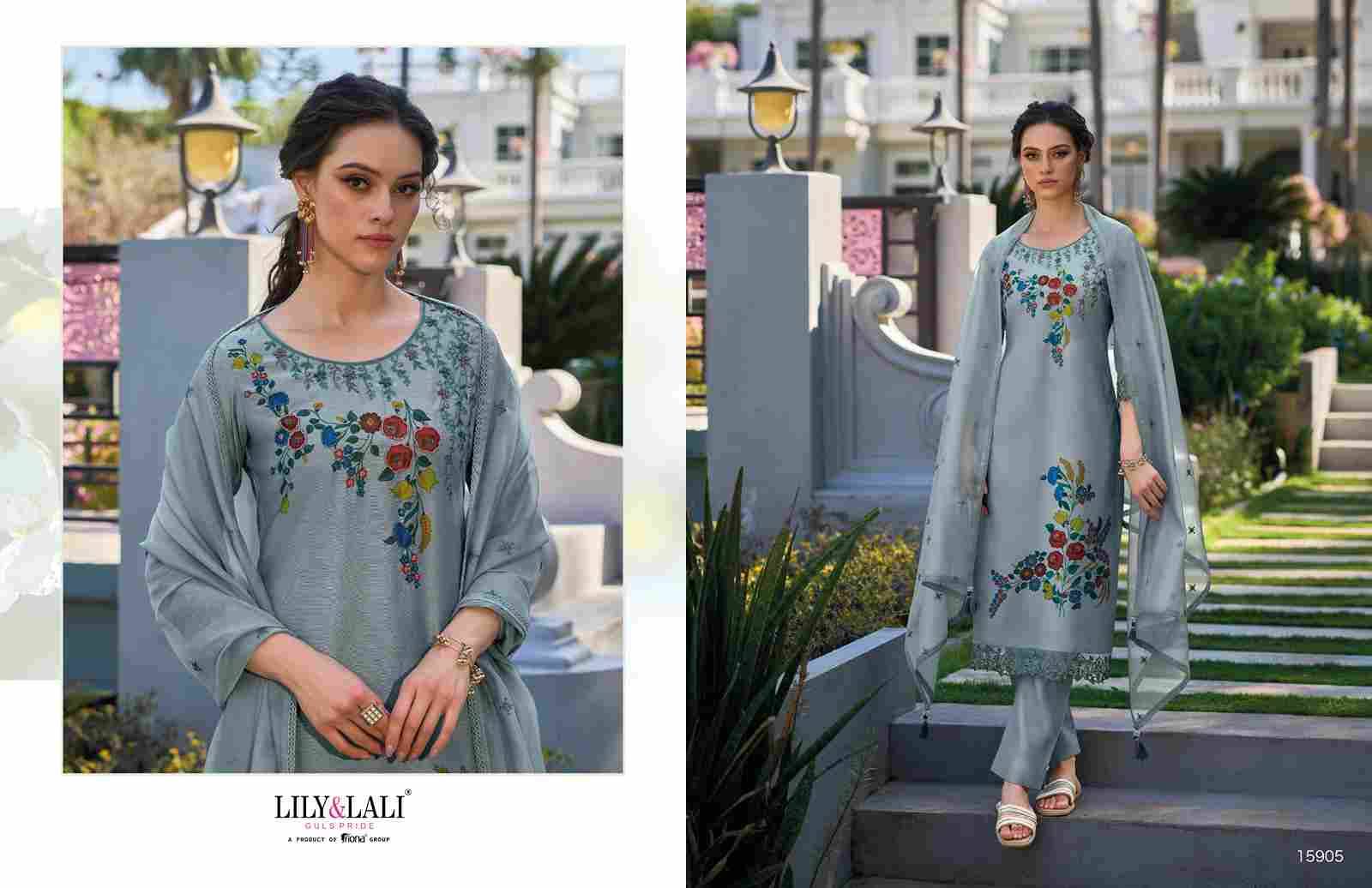 Safina By Lily And Lali 15901 To 15906 Series Beautiful Stylish Festive Suits Fancy Colorful Casual Wear & Ethnic Wear & Ready To Wear Chanderi Silk Dresses At Wholesale Price