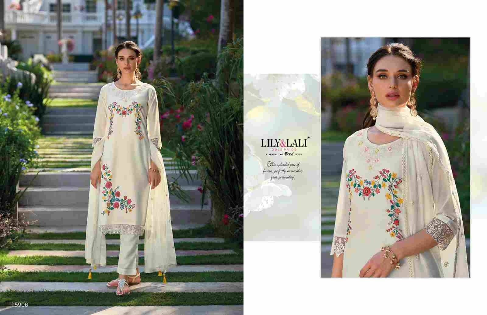 Safina By Lily And Lali 15901 To 15906 Series Beautiful Stylish Festive Suits Fancy Colorful Casual Wear & Ethnic Wear & Ready To Wear Chanderi Silk Dresses At Wholesale Price