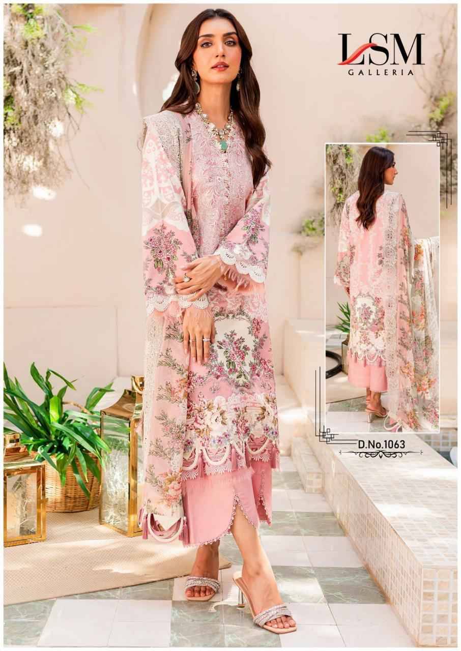 Parian Dream Vol-7 By Lsm Galleria 1061 To 1066 Series Beautiful Festive Suits Colorful Stylish Fancy Casual Wear & Ethnic Wear Pure Lawn Print With Work Dresses At Wholesale Price