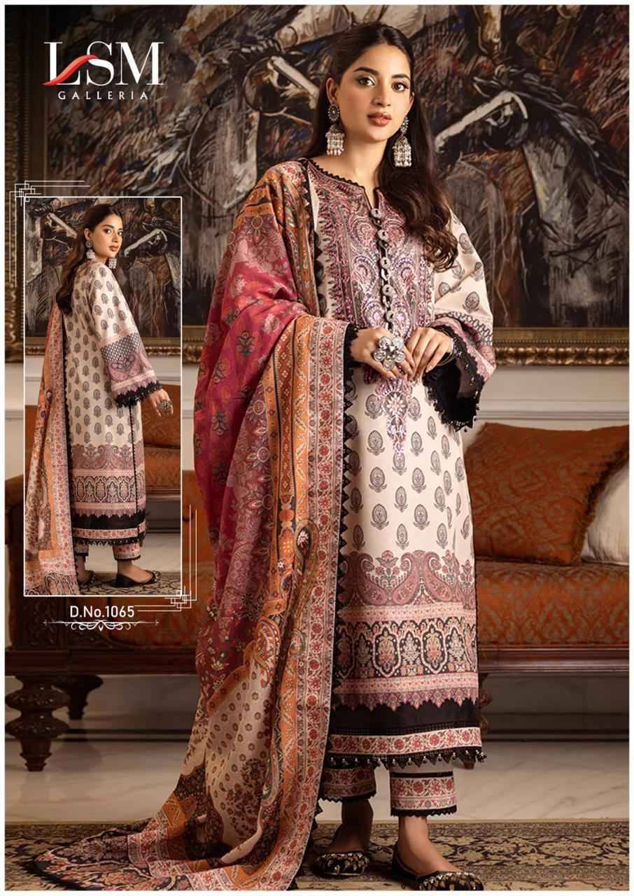 Parian Dream Vol-7 By Lsm Galleria 1061 To 1066 Series Beautiful Festive Suits Colorful Stylish Fancy Casual Wear & Ethnic Wear Pure Lawn Print With Work Dresses At Wholesale Price