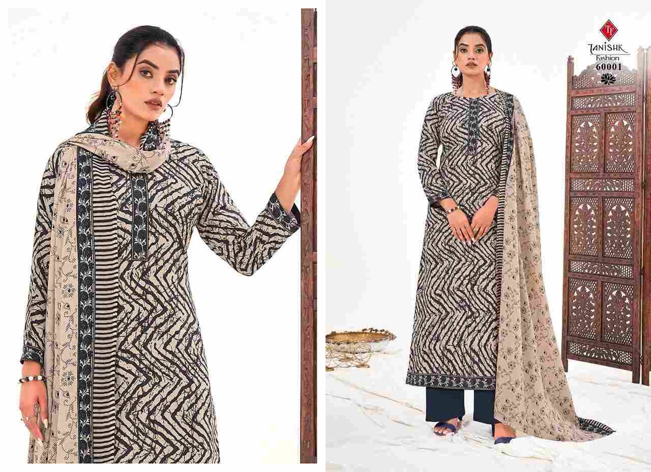 Sanjh By Tanishk Fashion 60001 To 60008 Series Beautiful Festive Suits Colorful Stylish Fancy Casual Wear & Ethnic Wear Pure Cotton Print Dresses At Wholesale Price