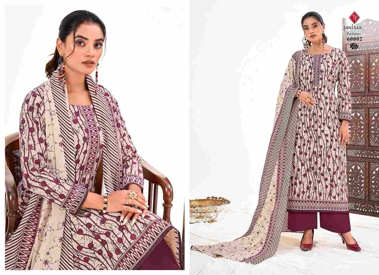 Sanjh By Tanishk Fashion 60001 To 60008 Series Beautiful Festive Suits Colorful Stylish Fancy Casual Wear & Ethnic Wear Pure Cotton Print Dresses At Wholesale Price