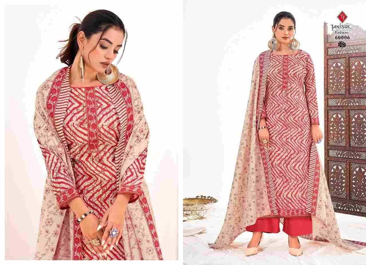 Sanjh By Tanishk Fashion 60001 To 60008 Series Beautiful Festive Suits Colorful Stylish Fancy Casual Wear & Ethnic Wear Pure Cotton Print Dresses At Wholesale Price