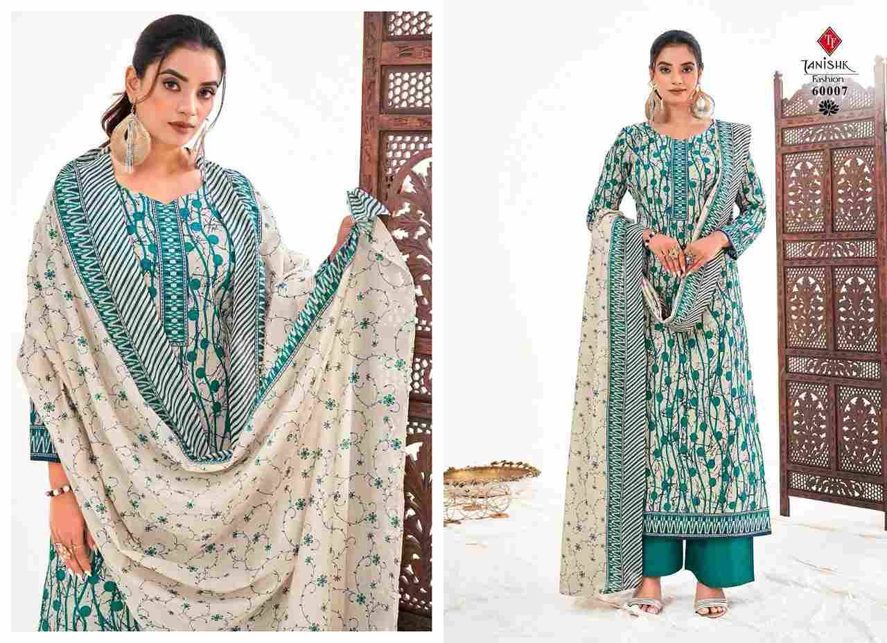 Sanjh By Tanishk Fashion 60001 To 60008 Series Beautiful Festive Suits Colorful Stylish Fancy Casual Wear & Ethnic Wear Pure Cotton Print Dresses At Wholesale Price