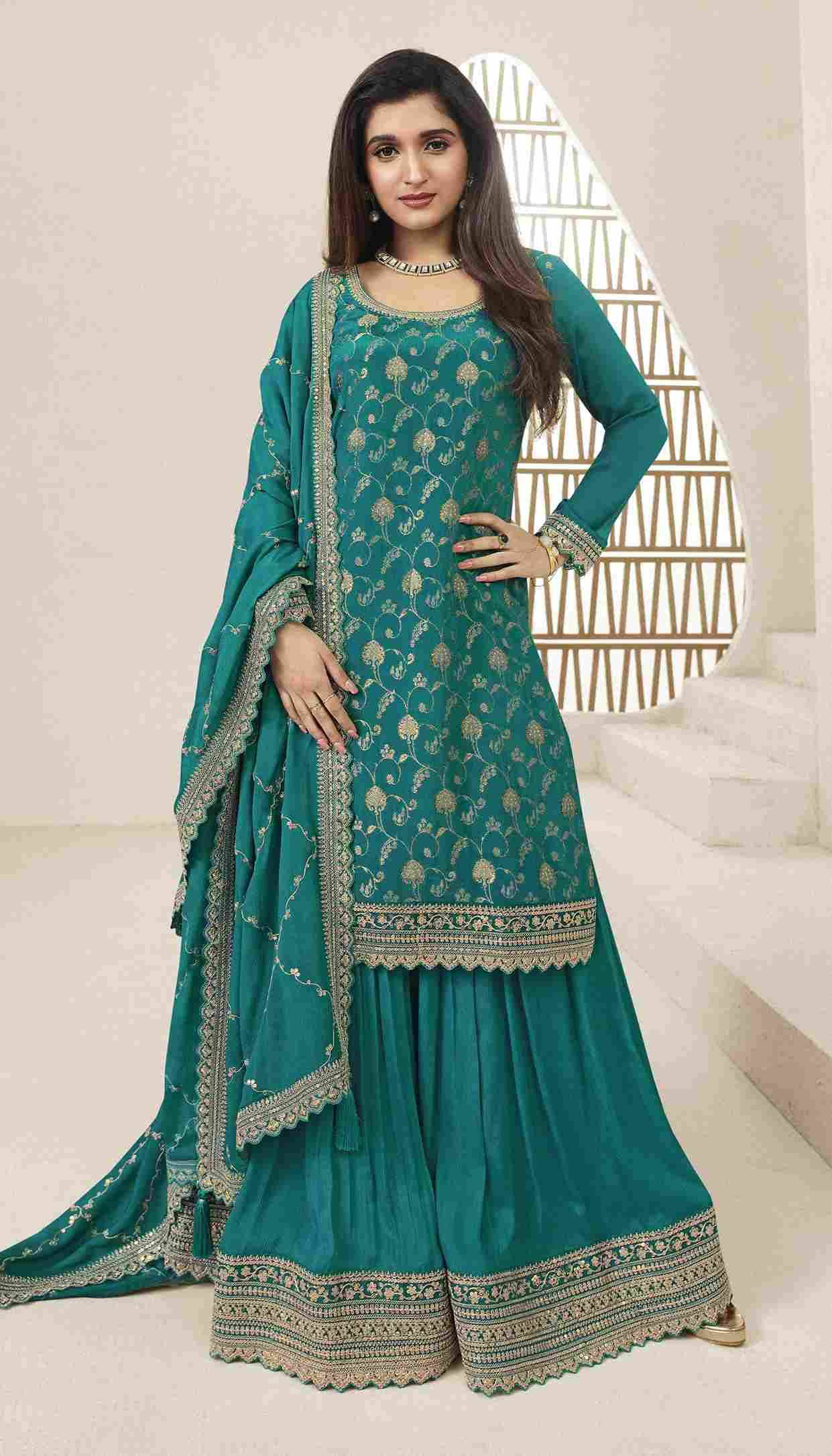 Karva By Vinay Fashion 66211 To 66216 Series Designer Festive Suits Beautiful Fancy Colorful Stylish Party Wear & Occasional Wear Chinnon Jacquard Dresses At Wholesale Price