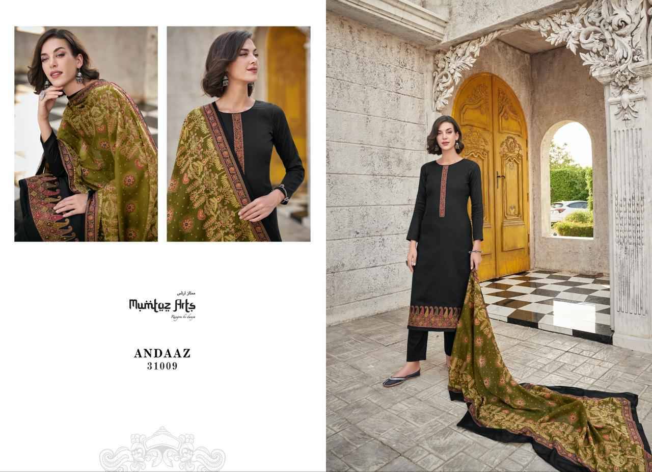 Andaaz By Mumtaz Arts 31001 To 31009 Series Beautiful Stylish Festive Suits Fancy Colorful Casual Wear & Ethnic Wear & Ready To Wear Pure Jam Satin Print Dresses At Wholesale Price