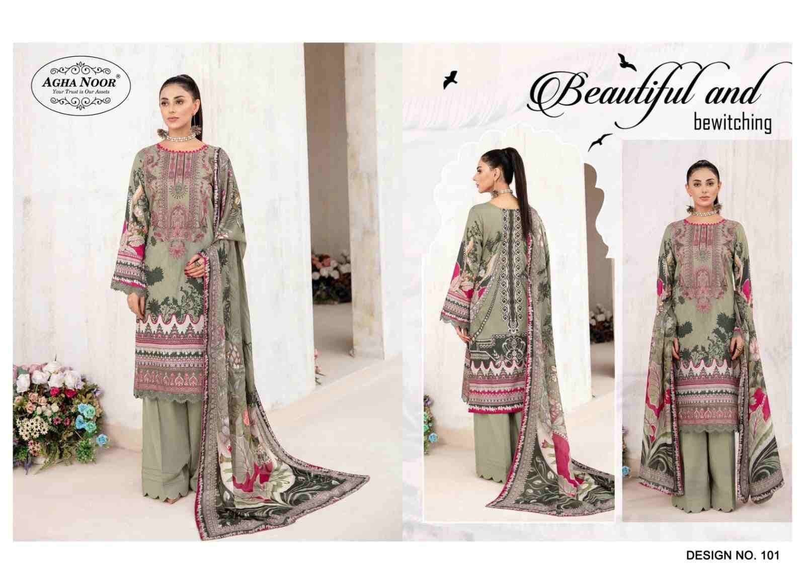 Rangrez Vol-1 By Agha Noor 101 To 104 Series Designer Festive Suits Beautiful Fancy Stylish Colorful Party Wear & Occasional Wear Lawn Cotton Print Dresses At Wholesale Price