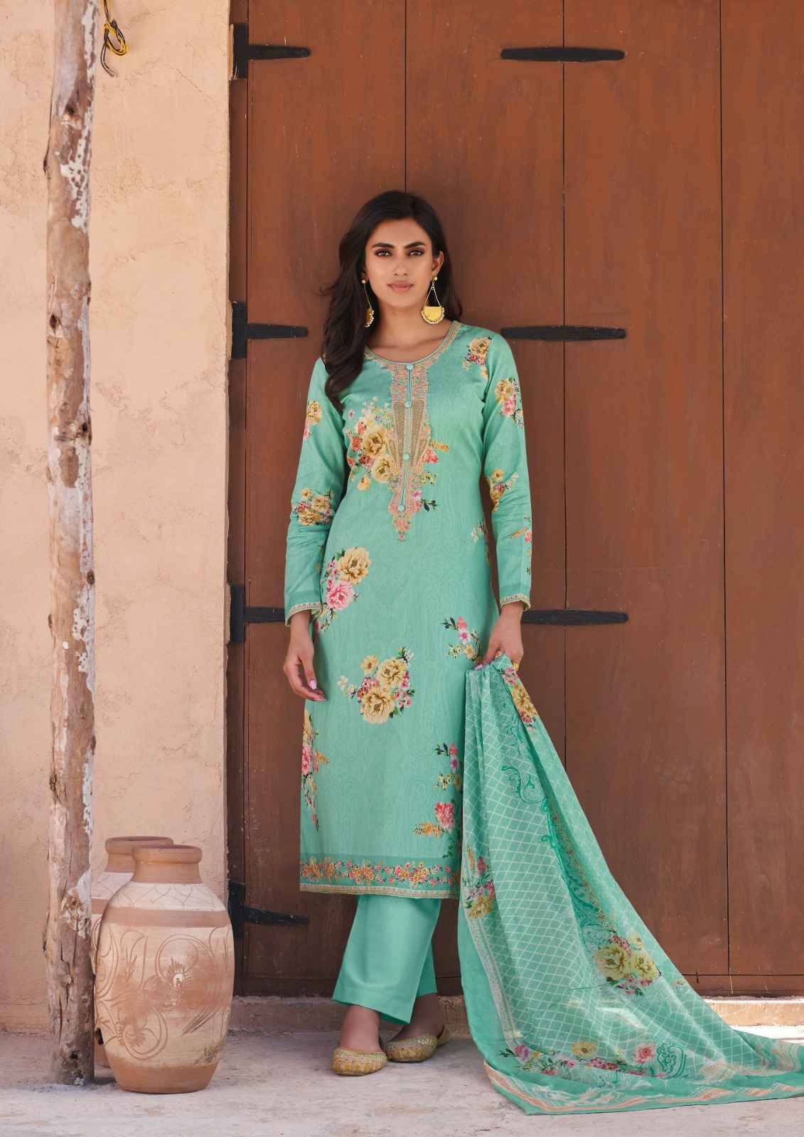Amahle By Hermitage 5001 To 5006 Series Beautiful Festive Suits Stylish Fancy Colorful Casual Wear & Ethnic Wear Pure Jam Cotton Print Dresses At Wholesale Price