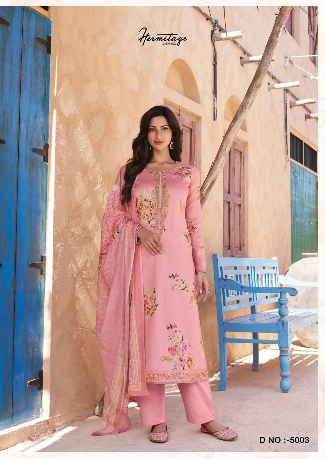 Amahle By Hermitage 5001 To 5006 Series Beautiful Festive Suits Stylish Fancy Colorful Casual Wear & Ethnic Wear Pure Jam Cotton Print Dresses At Wholesale Price