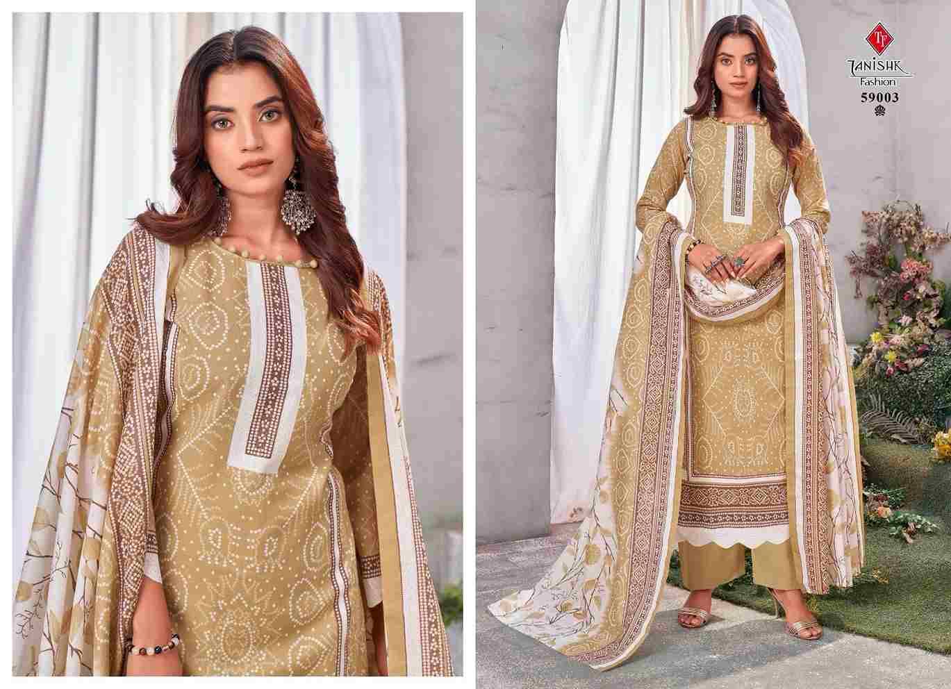 Gazal By Tanishk Fashion 59001 To 59008 Series Beautiful Festive Suits Colorful Stylish Fancy Casual Wear & Ethnic Wear Semi Lawn Cotton Print Dresses At Wholesale Price