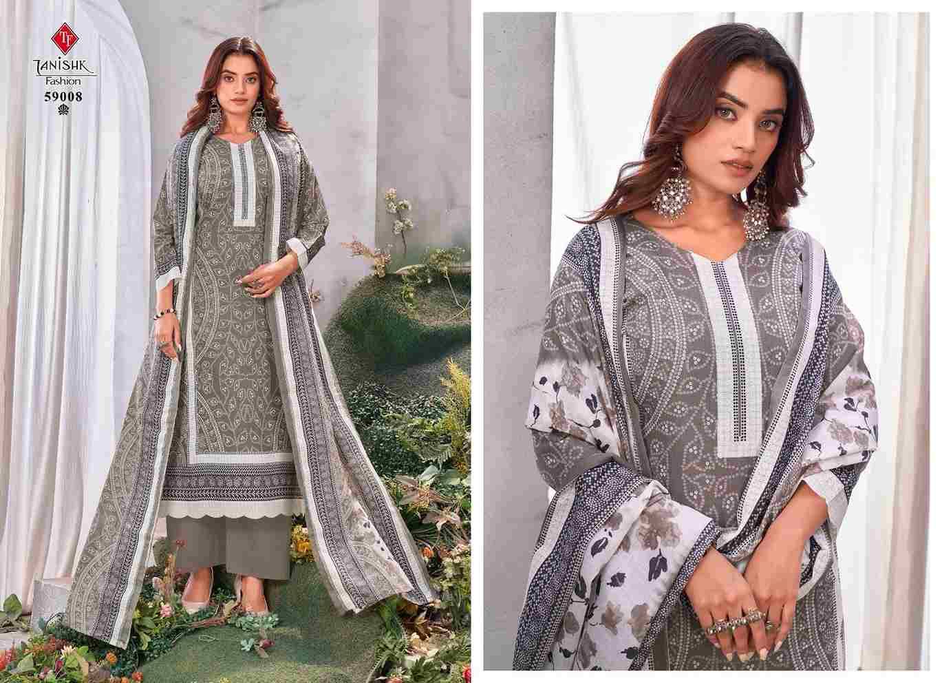 Gazal By Tanishk Fashion 59001 To 59008 Series Beautiful Festive Suits Colorful Stylish Fancy Casual Wear & Ethnic Wear Semi Lawn Cotton Print Dresses At Wholesale Price