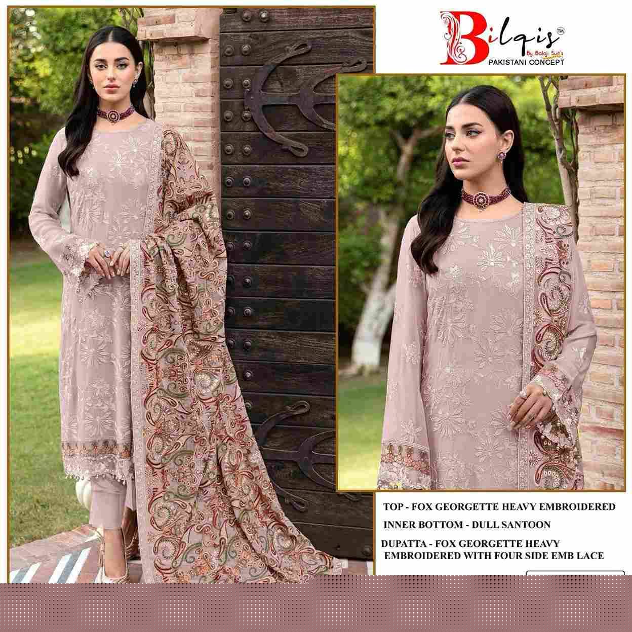 Bilqis 02 Colours By Bilqis 02-A To 02-D Beautiful Pakistani Suits Colorful Stylish Fancy Casual Wear & Ethnic Wear Faux Georgette Embroidered Dresses At Wholesale Price