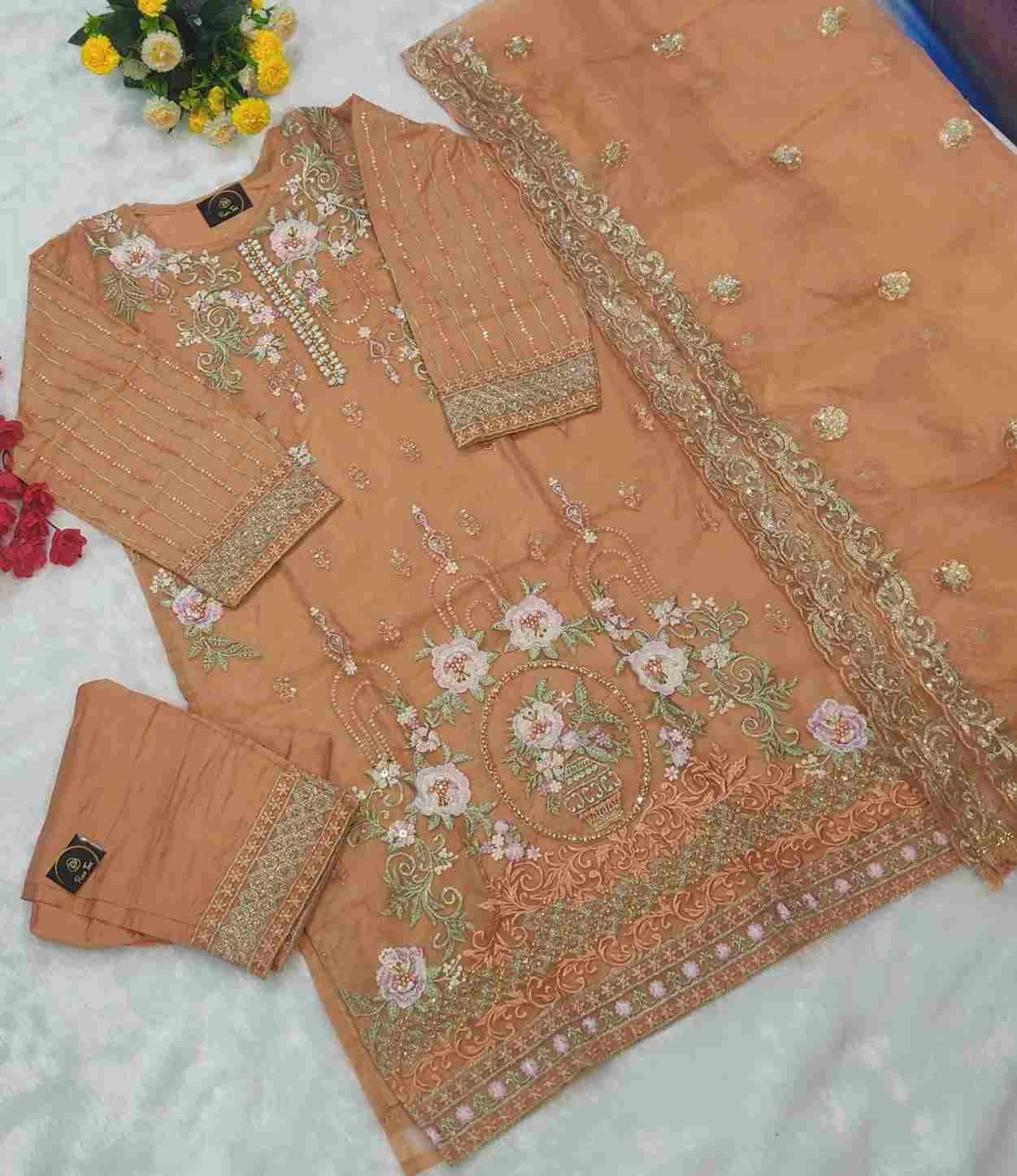 Rose Tex 128 Colours By Rose Tex Beautiful Stylish Pakistani Suits Fancy Colorful Casual Wear & Ethnic Wear & Ready To Wear Pure Organza Dresses At Wholesale Price